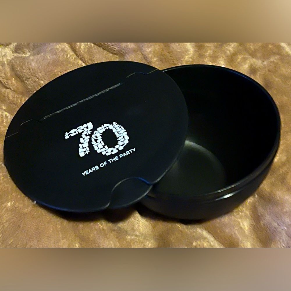 Tupperware 70 Years of the Party Black Salt Box
